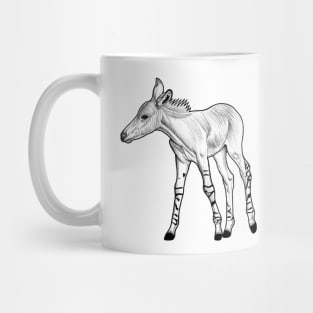 Somali wild ass foal - ink illustration Mug